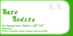 mate nedits business card